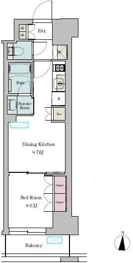 Brillia Ist Ikejiri-Ohashi - Floor Plan - []