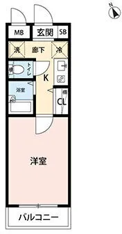 Mynavi STAY Higashioi - Floor Plan - ["Apartment", "Tile Flooring"]