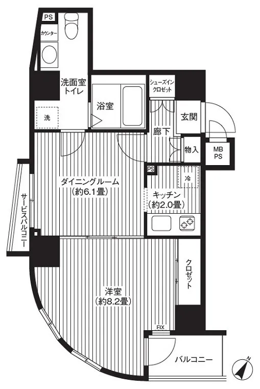 Castalia Hatsudai - Floor Plan - ["Font", "Schematic", "Parallel"]