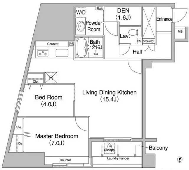 Comforia Ginza East - Floor Plan - ["White", "Diagram", "Plan"]