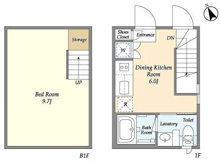 KDX Residence Kichijoji - Floor Plan - ["White", "Floor plan", "Plan"]