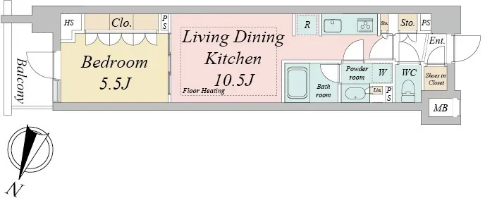 Doue Waseda - Floor Plan - ["Rectangle", "Font", "Parallel"]