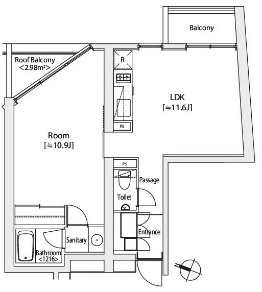 Castalia Shibuya Sakuragaoka - Floor Plan - ["Diagram", "Plan", "Technical drawing"]