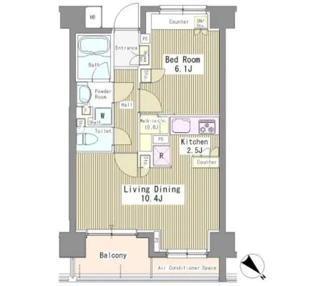 Riverte Tsukishima - Floor Plan - ["Rectangle", "Font", "Schematic"]