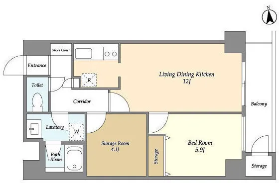 Quartier Ebisu - Floor Plan - ["White", "Diagram", "Floor plan"]