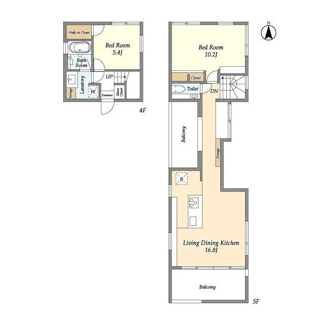 ASTILE Azabujuban - Floor Plan - ["Rectangle", "Parallel", "Font"]