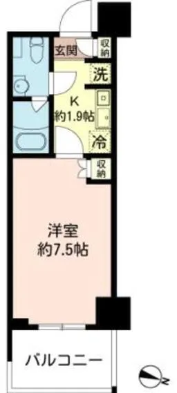 MFPR Court Kiba Park - Floor Plan - ["Apartment", "Tile Flooring"]