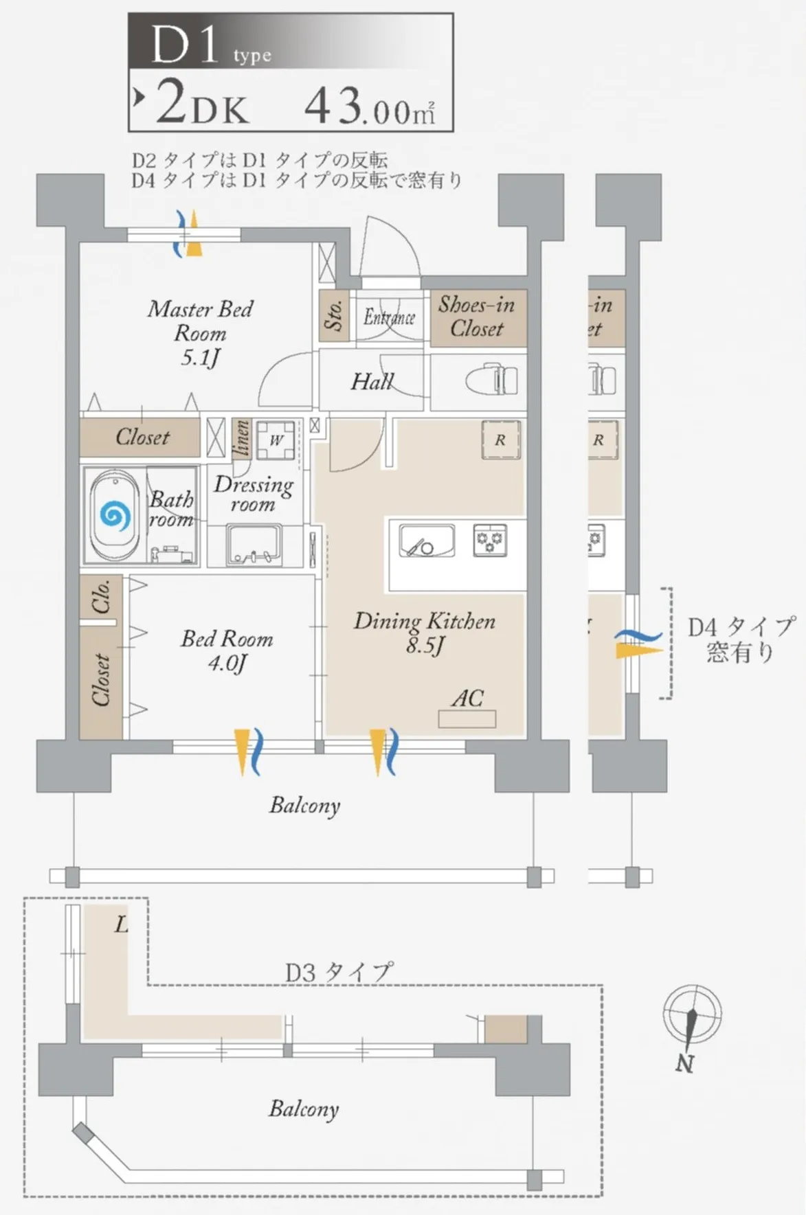 Orchid Residence Morishita - Floor Plan - ["Rectangle", "Slope", "Font"]