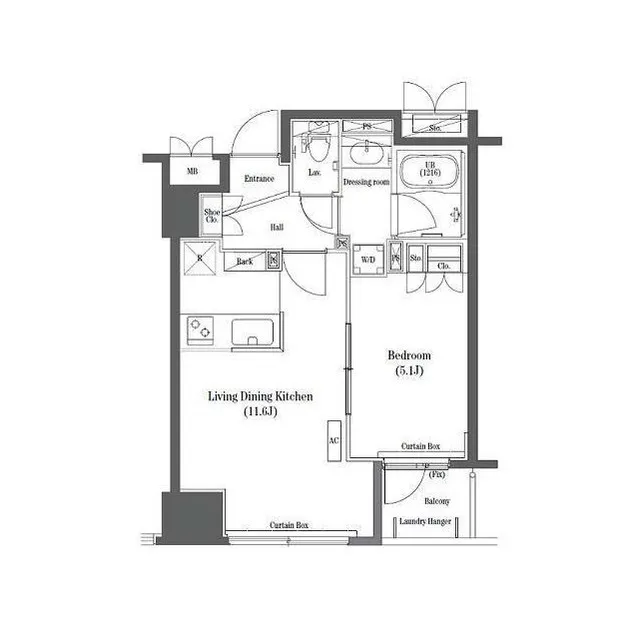 Comforia Nihonbashi - Floor Plan - ["Schematic", "Rectangle", "Font"]