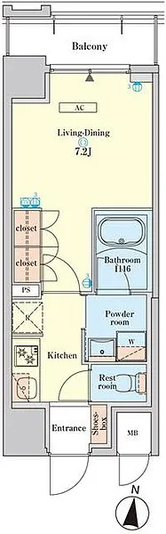 RJR Precia Kikukawa Station Square - Floor Plan - ["Line", "Font", "Rectangle"]