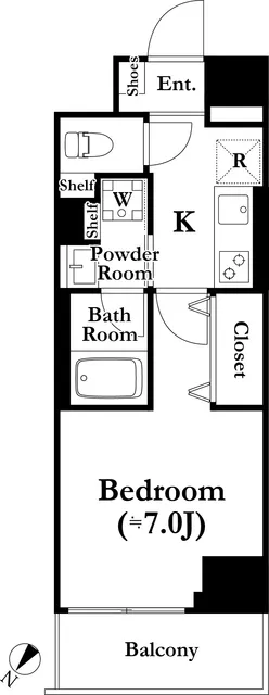 Park Cube Ueno Sakuragi - Floor Plan - []