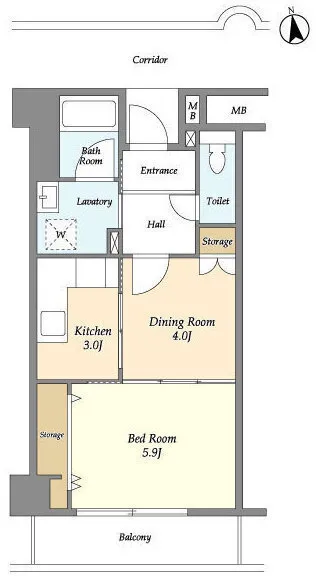 Corporate Takenotsuka 2-Chome - Floor Plan - ["Floor plan", "Diagram", "Plan"]