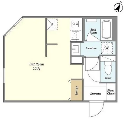 Chez Moi Shirokane Takanawa - Floor Plan - ["White", "Design"]