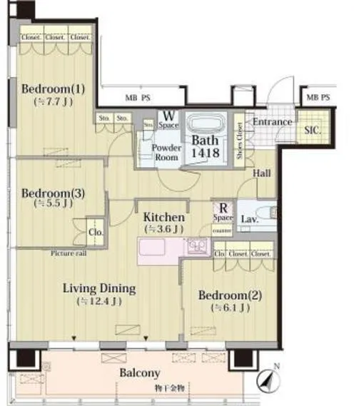 Merukumaru Keio Sasazuka Residence - Floor Plan - ["Plan", "Floor plan", "Diagram"]
