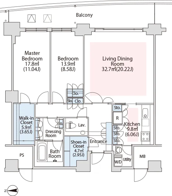 La Tour Shiodome - Floor Plan - ["Diagram", "Technical drawing", "Floor plan"]