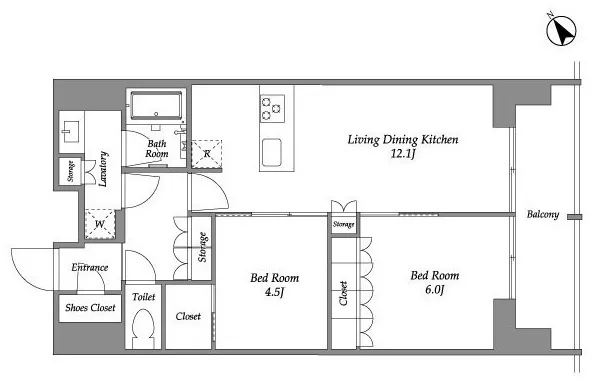 Season Flats Omorinishi - Floor Plan - ["White", "Diagram", "Technical drawing"]