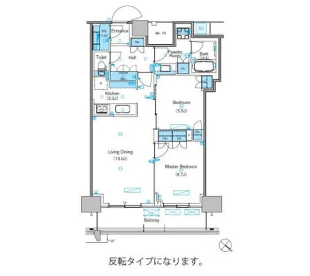 Park Axis Toyosu Canal - Floor Plan - ["Floor plan", "Plan", "Diagram"]