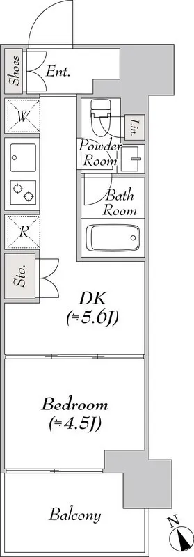 Wellis Urban Suitengumae - Floor Plan - ["Wood flooring"]