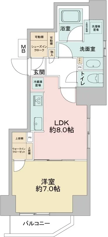 CAVANA Asakusa - Floor Plan - ["Tile Flooring", "Wood flooring", "Floor plan"]