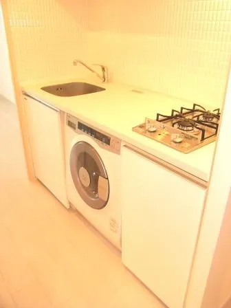 Shinagawa East - Interior - ["Washing machine", "Clothes dryer", "Wood"]