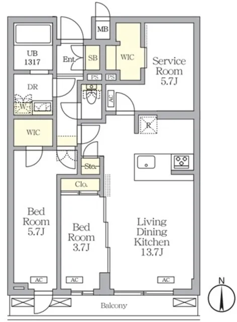 Asyl Court Tokyo Toritsu Daigaku - Floor Plan - ["Plan", "Diagram", "Floor plan"]