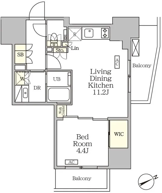 The Park Habio Omori Sanno - Floor Plan - ["Floor plan", "Diagram", "Plan"]