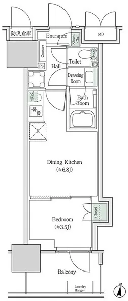 Brookside Residence Kiba - Floor Plan - []