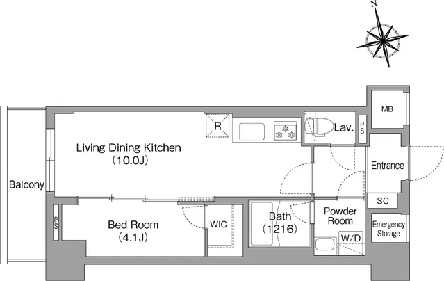 Comforia Liv Minamisunamachi East - Floor Plan - ["Diagram"]