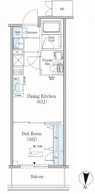 Urbanex Kinshicho - Floor Plan - ["Rectangle", "Font", "Parallel"]