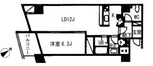Voie Lactee Nishiwaseda - Floor Plan - ["Rectangle", "Font", "Parallel"]