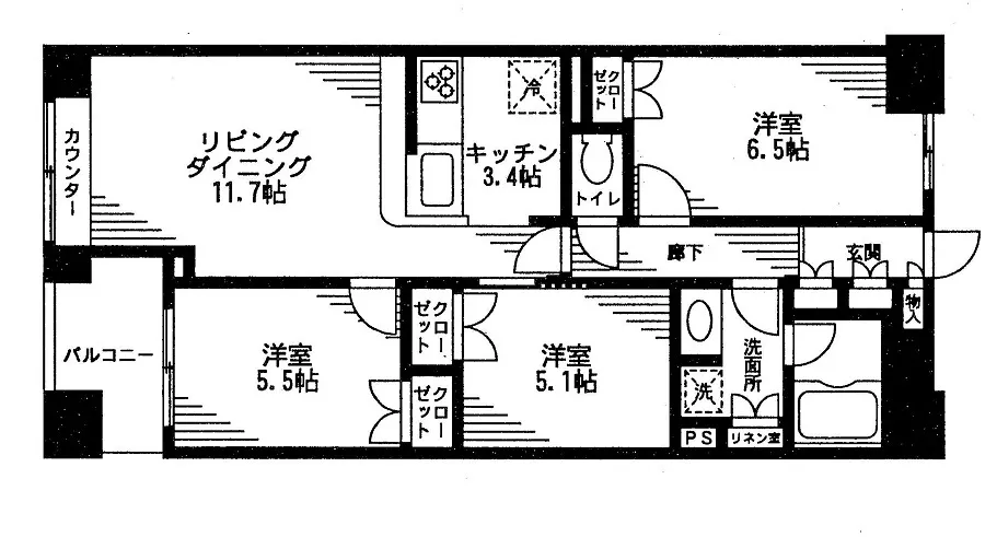 Residia Nihonbashi Bagurocho - Floor Plan - ["Rectangle", "Font", "Parallel"]