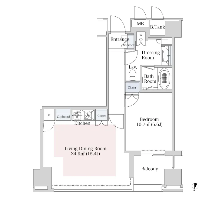 Central Park Tower La Tour Shinjuku - Floor Plan - ["Rectangle", "Slope", "Font"]