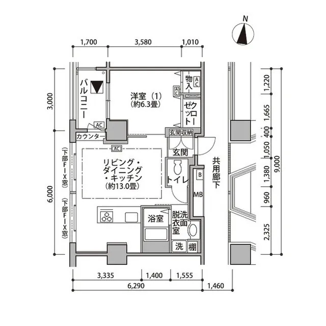 Shinonome Canal Court CODAN Building No.19 - Floor Plan - ["Schematic", "Font", "Parallel"]