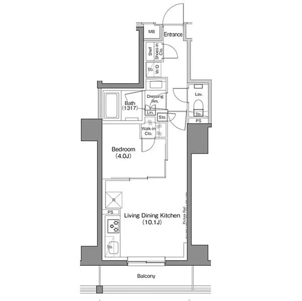 The Park Habio Kagurazaka Katsuki - Floor Plan - ["Floor plan", "Diagram", "Plan"]