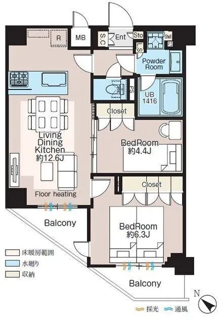 CREATIF Sangenjaya - Floor Plan - ["Plan", "Floor plan", "Diagram"]