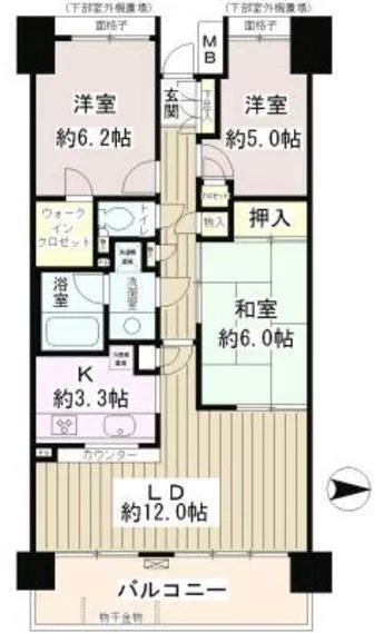 Itabashi Nakajuku Park Homes - Floor Plan - ["Apartment", "Condominium", "High-rise building"]