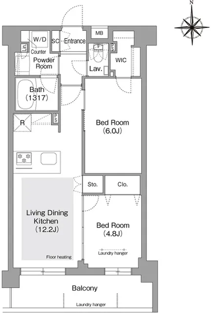 Comforia Liv Bunkyo Gokokuji - Floor Plan - ["Plan", "Diagram", "Floor plan"]