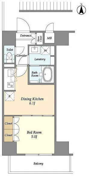 La Douceur Higashikanda - Floor Plan - []