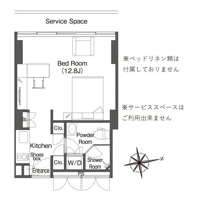 Frontier Residence The Tower Shinagawa - Floor Plan - ["Line", "Font", "Parallel"]