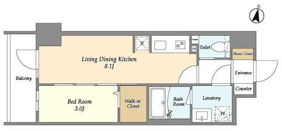 HF Kitasenju Residence - Floor Plan - []