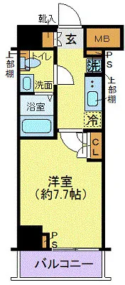 Genovia Higashi-Nihonbashi Station Green Veil - Floor Plan - []