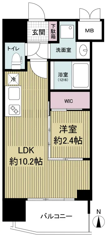 Serenite Honmachi East Lien - Floor Plan - ["Floor", "Apartment", "Tile Flooring"]