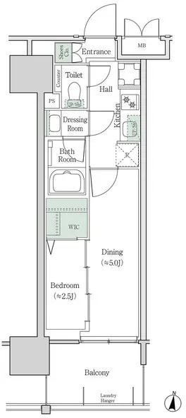 Brookside Residence Kiba - Floor Plan - []