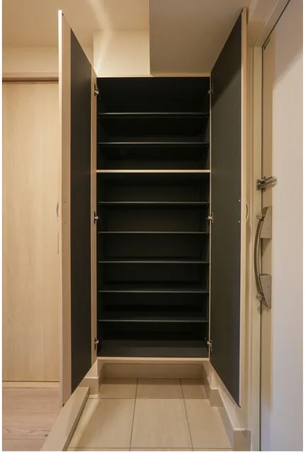 HF Oshiage Residence - Interior - ["Wood", "Flooring", "Cupboard"]