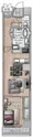Residia Asakusa Place - Floor Plan - ["Floor", "Hardwood", "Balcony"] thumbnail