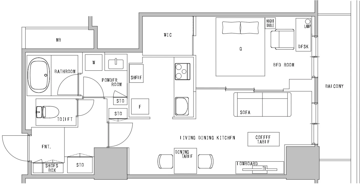 Hmlet Shinjuku Tower - Floor Plan - []