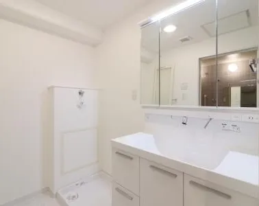 River City 21 East Towers II - Interior - ["Mirror", "Bathroom cabinet", "Sink"]
