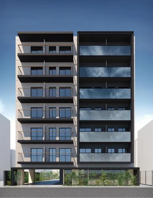 One Roof Residence Kameido - Exterior - ["Apartment", "Urban design", "Composite material"]
