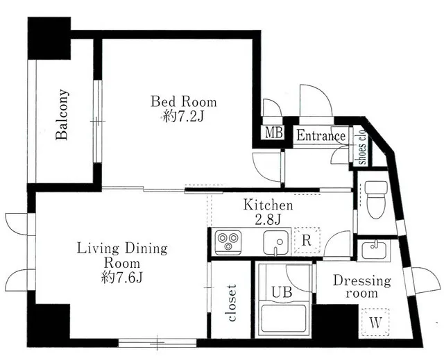 Prepre MIYA Hatchobori - Floor Plan - ["Floor plan", "Diagram", "Plan"]