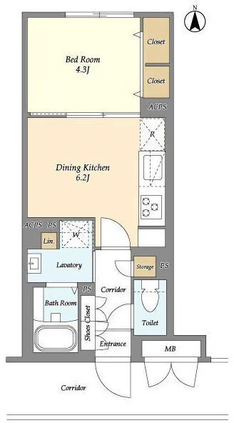 La Class Nakano Minamidai - Floor Plan - ["Floor plan"]